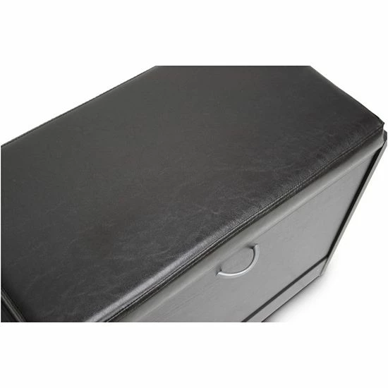 Baxton Studio Faux-Leather Shoe Rack Bench 5 Baxton Studio Faux-Leather Shoe Rack Bench - Image 5