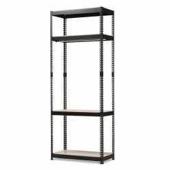 Baxton Studio Gavin 3-Shelf Garment Rack White 9 Baxton Studio Gavin 3-Shelf Garment Rack White -Baxton Studio Sales unnamed file 1070