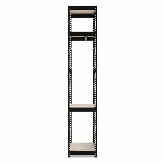 Baxton Studio Gavin 3-Shelf Garment Rack White 4 Baxton Studio Gavin 3-Shelf Garment Rack White - Image 4