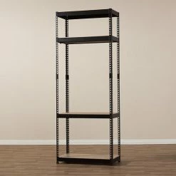 Baxton Studio Gavin 3-Shelf Garment Rack White 13 Baxton Studio Gavin 3-Shelf Garment Rack White -Baxton Studio Sales unnamed file 1074