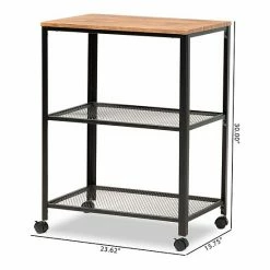 Baxton Studio Verna Kitchen Cart 13 Baxton Studio Verna Kitchen Cart -Baxton Studio Sales unnamed file 1091