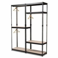 Baxton Studio Gavin 5-Shelf Garment Rack Black 10 Baxton Studio Gavin 5-Shelf Garment Rack Black -Baxton Studio Sales unnamed file 1102