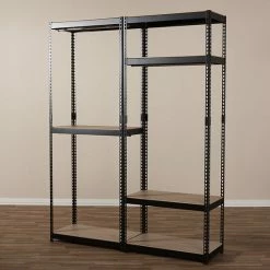 Baxton Studio Gavin 5-Shelf Garment Rack Black 13 Baxton Studio Gavin 5-Shelf Garment Rack Black -Baxton Studio Sales unnamed file 1105