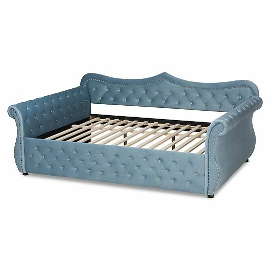 Baxton Studio Abbie Daybed Light Blue 9 Baxton Studio Abbie Daybed Light Blue - Image 9
