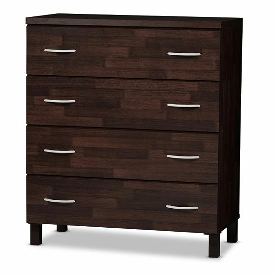 Baxton Studio Maison 4-Drawer Dresser 2 Baxton Studio Maison 4-Drawer Dresser - Image 2