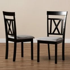 Baxton Studio Rosie Gray 2-pc. Dining Chair Set 10 Baxton Studio Rosie Gray 2-pc. Dining Chair Set -Baxton Studio Sales unnamed file 1146