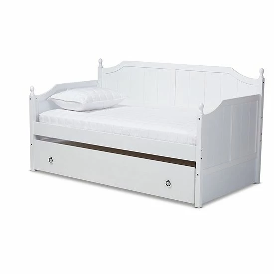 Baxton Studio Millie Twin Daybed Gray 1 Baxton Studio Millie Twin Daybed Gray