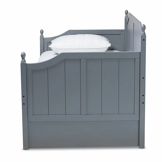 Baxton Studio Millie Twin Daybed Gray 7 Baxton Studio Millie Twin Daybed Gray - Image 7