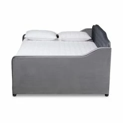 Baxton Studio Freda Daybed & Trundle Gray 12 Baxton Studio Freda Daybed & Trundle Gray -Baxton Studio Sales unnamed file 1200