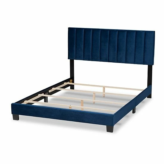 Baxton Studio Clare Bed Gray Black 1 Baxton Studio Clare Bed Gray Black