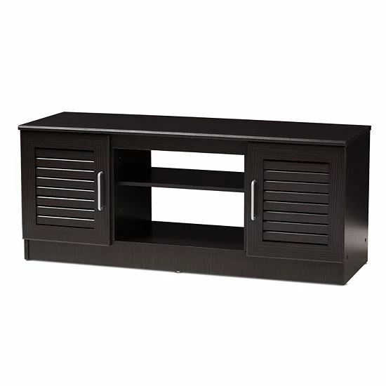 Baxton Studio Gianna Espresso TV Stand 1 Baxton Studio Gianna Espresso TV Stand