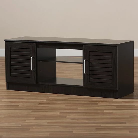 Baxton Studio Gianna Espresso TV Stand 2 Baxton Studio Gianna Espresso TV Stand - Image 2
