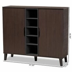 Baxton Studio Idina 2-Door Shoe Cabinet Walnut Gray Dark Brown 19 Baxton Studio Idina 2-Door Shoe Cabinet Walnut Gray Dark Brown -Baxton Studio Sales unnamed file 125