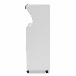Baxton Studio Edonia White Kitchen Storage Cart -Baxton Studio Sales unnamed file 1253