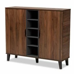 Baxton Studio Idina 2-Door Shoe Cabinet Walnut Gray Dark Brown 20 Baxton Studio Idina 2-Door Shoe Cabinet Walnut Gray Dark Brown -Baxton Studio Sales unnamed file 126