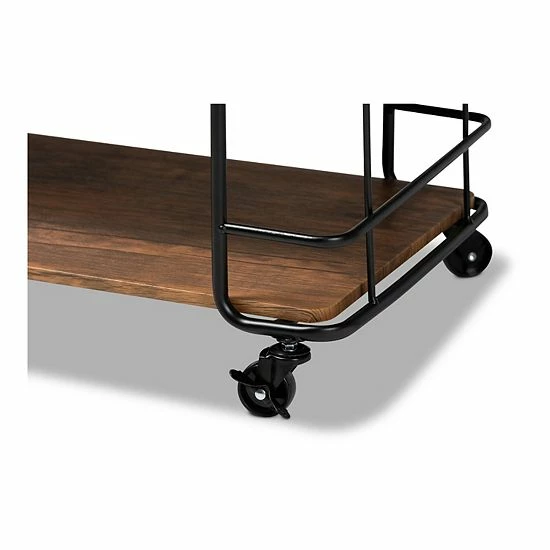 Baxton Studio Neal Kitchen Cart 6 Baxton Studio Neal Kitchen Cart - Image 6