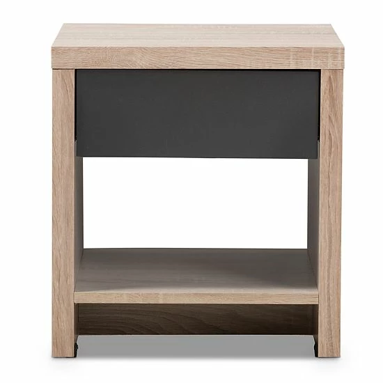 Baxton Studio Jamie 1-Drawer Nightstand 2 Baxton Studio Jamie 1-Drawer Nightstand - Image 2