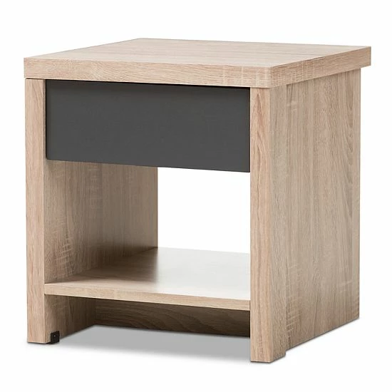 Baxton Studio Jamie 1-Drawer Nightstand 3 Baxton Studio Jamie 1-Drawer Nightstand - Image 3