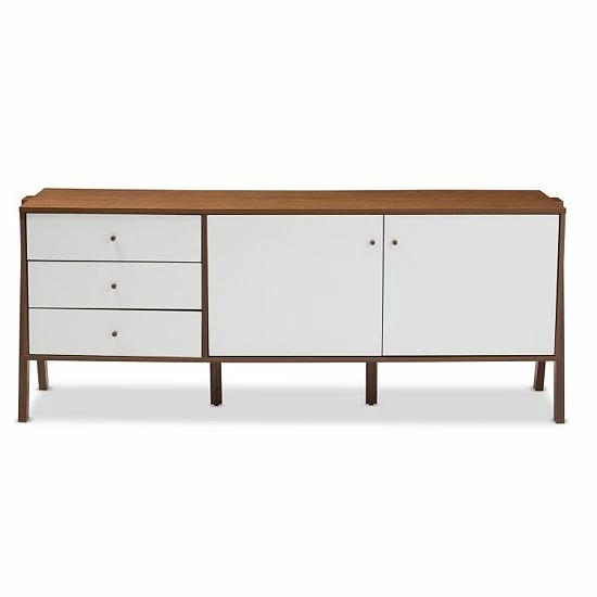 Baxton Studio Harlow Mid-Century Modern Scandinavian Sideboard Cabinet 4 Baxton Studio Harlow Mid-Century Modern Scandinavian Sideboard Cabinet - Image 4