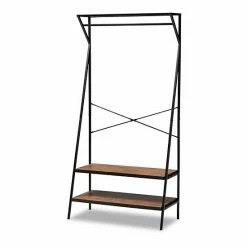 Baxton Studio Laima Coat Hanger Shelving Unit