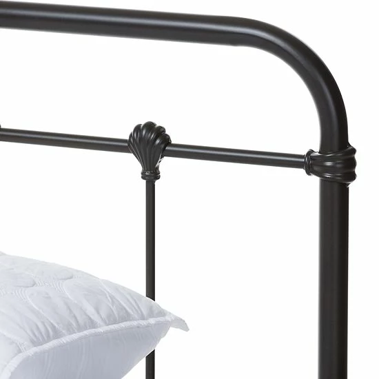 Baxton Studio Mandy Industrial Platform Twin Bed White 5 Baxton Studio Mandy Industrial Platform Twin Bed White - Image 5