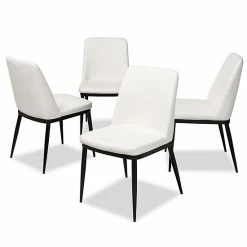 Baxton Studio Darcell 4-pc. Dining Chair Set White 10 Baxton Studio Darcell 4-pc. Dining Chair Set White -Baxton Studio Sales unnamed file 1442