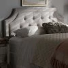 Baxton Studio Mars Upholstered Headboard Dark Gray