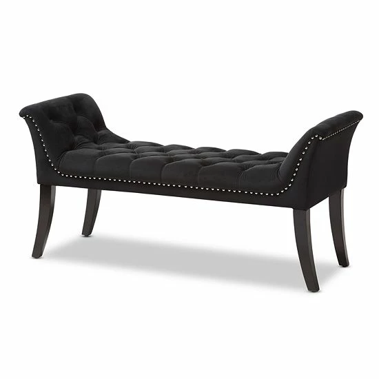 Baxton Studio Chandelle Black Bench 1 Baxton Studio Chandelle Black Bench