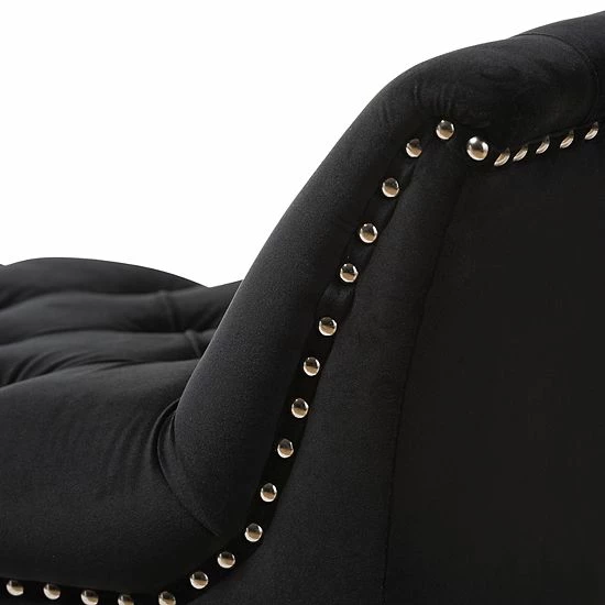 Baxton Studio Chandelle Black Bench 3 Baxton Studio Chandelle Black Bench - Image 3