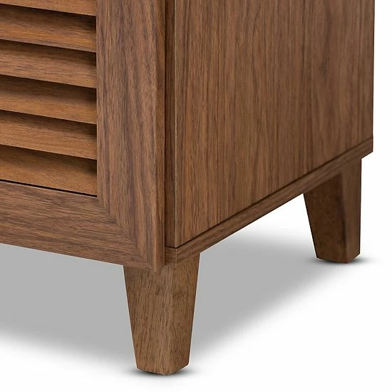 Baxton Studio Coolidge Shoe Cabinet Brown 6 Baxton Studio Coolidge Shoe Cabinet Brown - Image 6