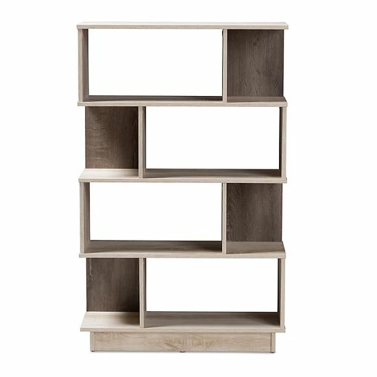 Baxton Studio Teagan Light Brown Shelving 3 Baxton Studio Teagan Light Brown Shelving - Image 3