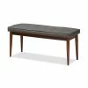 Baxton Studio Itami Bench Dark Gray
