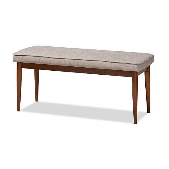 Baxton Studio Itami Bench Dark Gray 6 Baxton Studio Itami Bench Dark Gray - Image 6