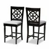 Baxton Studio Arden Counter Stool 2-piece Set Beige