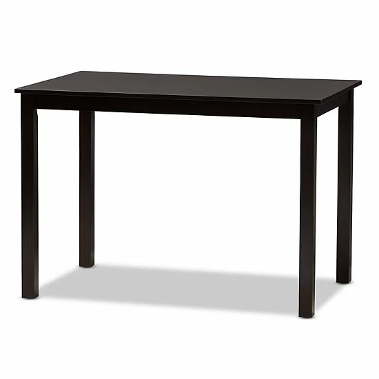 Baxton Studio Modern Espresso X-Back Chair & Table Dining 5-piece Set 2 Baxton Studio Modern Espresso X-Back Chair & Table Dining 5-piece Set - Image 2