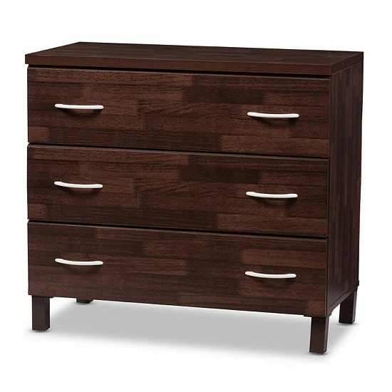 Baxton Studio Maison 3-Drawer Dresser 2 Baxton Studio Maison 3-Drawer Dresser - Image 2