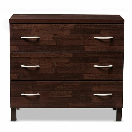 Baxton Studio Maison 3-Drawer Dresser 3 Baxton Studio Maison 3-Drawer Dresser - Image 3