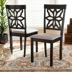 Baxton Studio Samwell Dining Chair 2-piece Set Sand Dark Brown -Baxton Studio Sales unnamed file 157