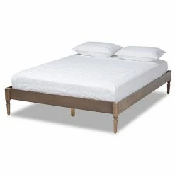 Baxton Studio Colette Bed Frame Antique Oak 12 Baxton Studio Colette Bed Frame Antique Oak -Baxton Studio Sales unnamed file 1608