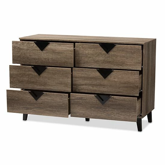 Baxton Studio Modern Brown 6-Drawer Chest Baxton Studio Modern Brown 6-Drawer Chest -Baxton Studio Sales unnamed file 1625