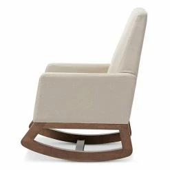 Baxton Studio Mid-Century Rocking Chair & Stool 2-piece Set Gray -Baxton Studio Sales unnamed file 1645