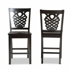 Baxton Studio Gervais Counter Stool 2-piece Set Dark Brown -Baxton Studio Sales unnamed file 1684