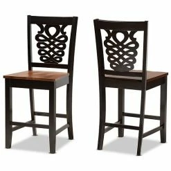 Baxton Studio Gervais Counter Stool 2-piece Set Dark Brown -Baxton Studio Sales unnamed file 1689
