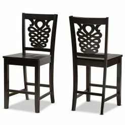Baxton Studio Gervais Counter Stool 2-piece Set Dark Brown -Baxton Studio Sales unnamed file 1690