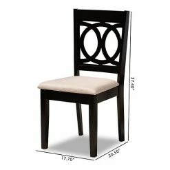 Baxton Studio Lenoir Dining Chair 2-piece Set Gray Espresso -Baxton Studio Sales unnamed file 1703