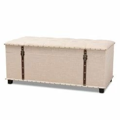 Baxton Studio Kyra Tufted Latch Storage Ottoman Grey -Baxton Studio Sales unnamed file 1757
