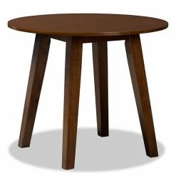 Baxton Studio Ela Dining Table Walnut