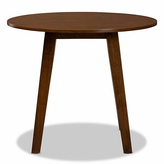 Baxton Studio Ela Dining Table Walnut 3 Baxton Studio Ela Dining Table Walnut - Image 3