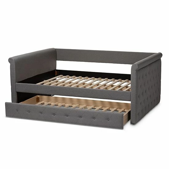 Baxton Studio Alena Daybed Gray 8 Baxton Studio Alena Daybed Gray - Image 8