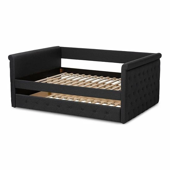 Baxton Studio Alena Daybed Gray 10 Baxton Studio Alena Daybed Gray - Image 10